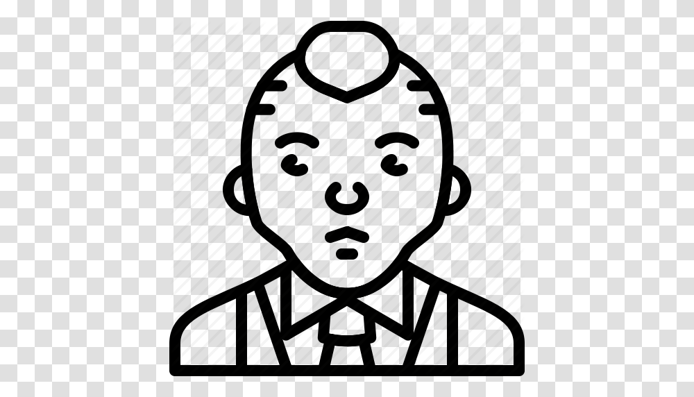 Avatar Formal Man Person Punk Suit Tie Icon, Face, Stencil, Photography, Portrait Transparent Png