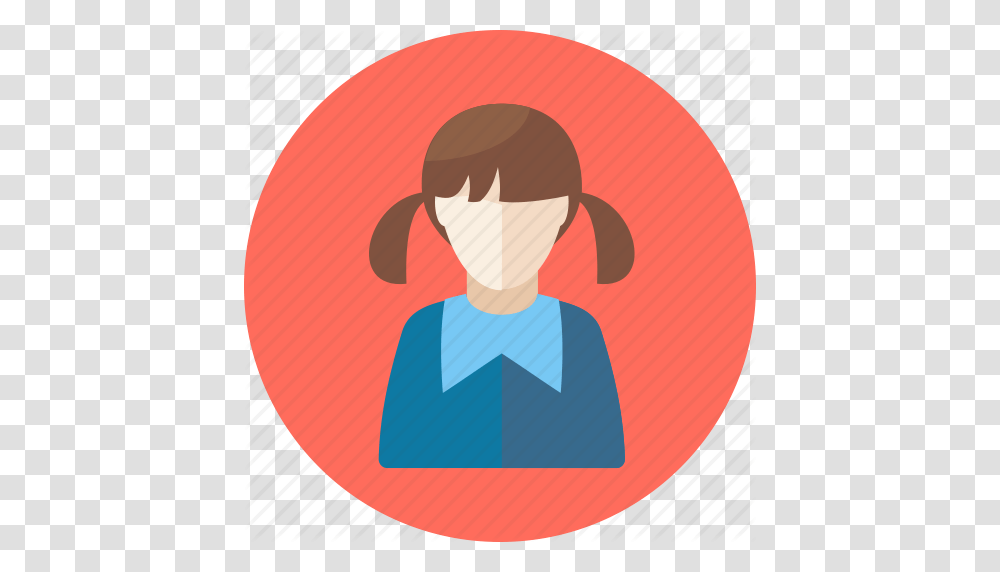 Avatar Girl Student User Icon, Face, Label, Outdoors Transparent Png