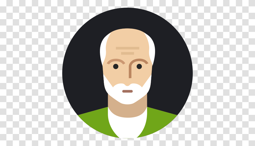 Avatar Grandfather Male Man Mature Old Person Icon, Label, Word, Head Transparent Png