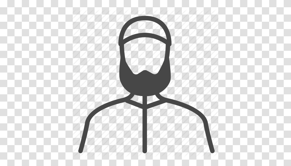 Avatar Islam Islamic Male Man Muslim Icon, Chair, Furniture, Stencil Transparent Png