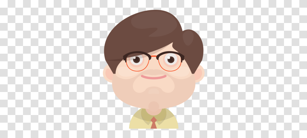 Avatar People Man Boy Glasses Beard Person Free Icon For Adult, Head, Face, Art, Figurine Transparent Png