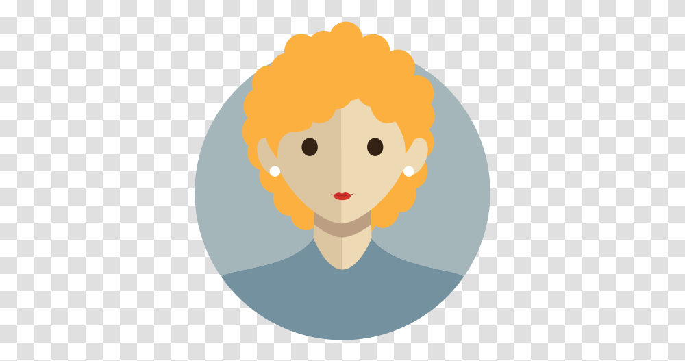 Avatar People Person Woman Blonde Curly Hair Executive People Face Icon, Nature, Outdoors, Animal, Sphere Transparent Png