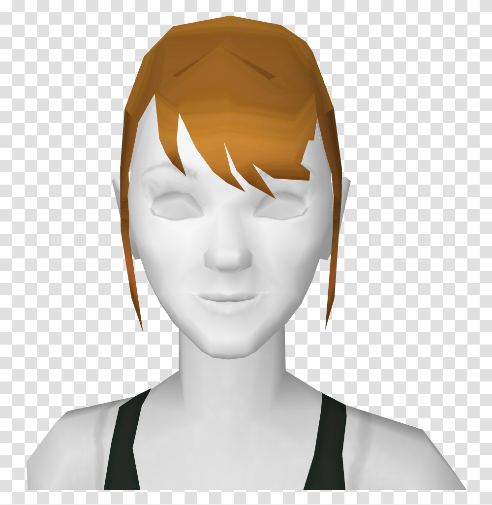 Avatar Ponytail With Bangs Blonde Illustration, Head, Face, Person, Mannequin Transparent Png