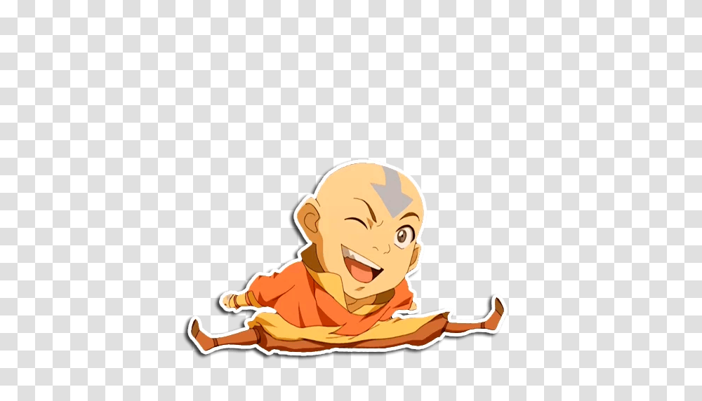 Avatar The Last Stickers Set For Telegram, Person, Baby, Reading Transparent Png