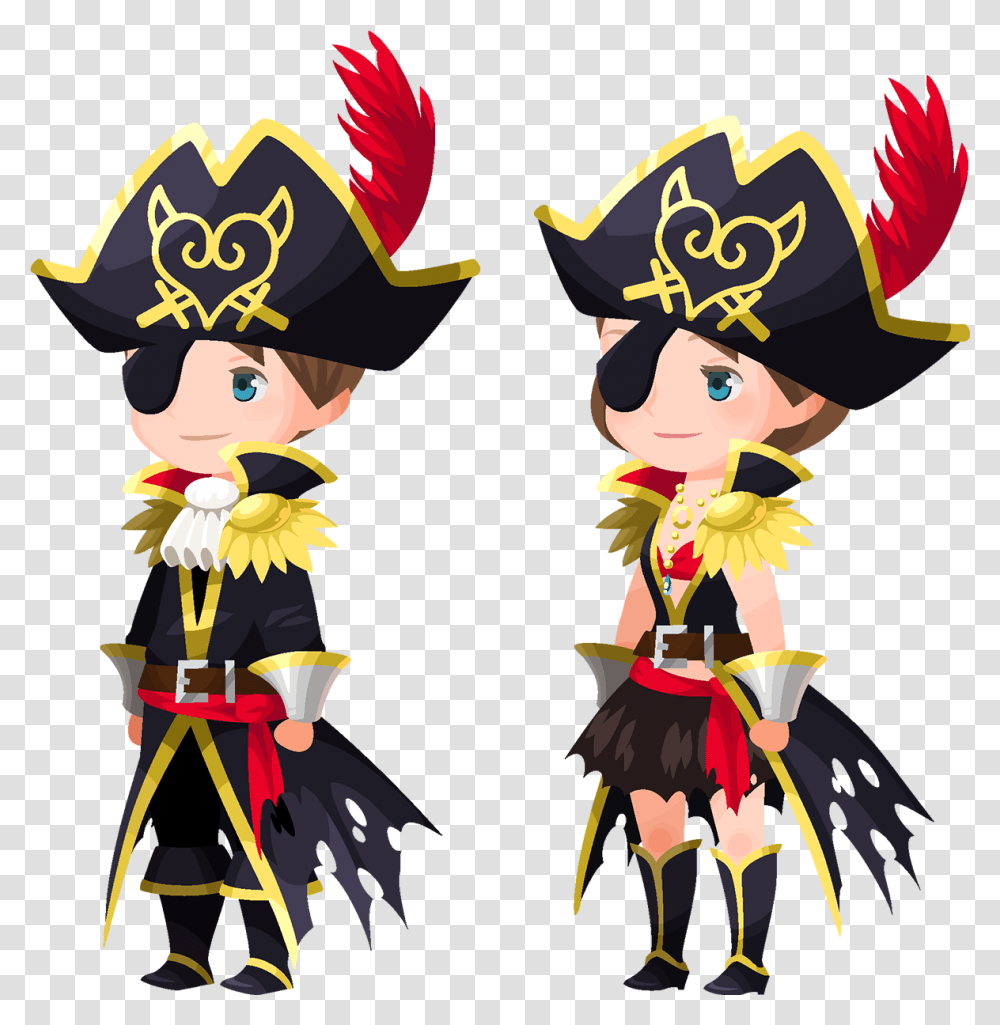 Avatars Clipart Pirate Kingdom Hearts Union X Pirate, Costume, Person, Human, Poster Transparent Png