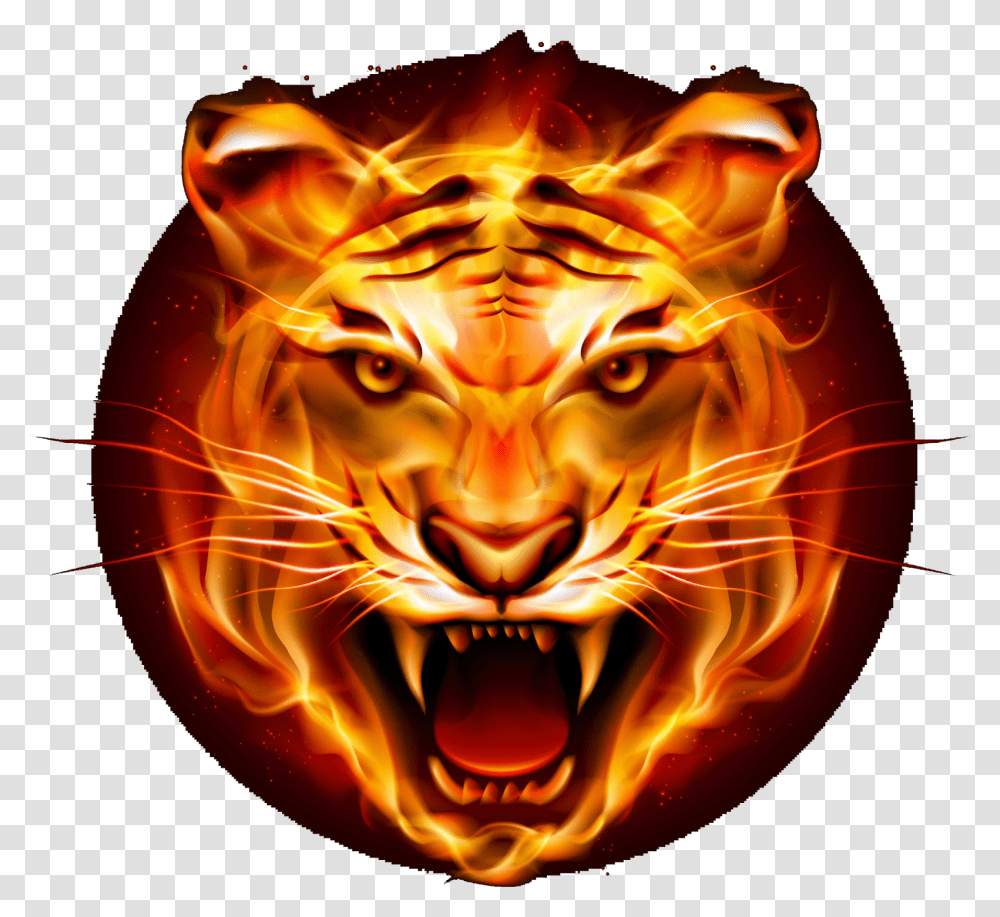 Avatars Tiger, Ornament, Pattern, Bonfire, Flame Transparent Png