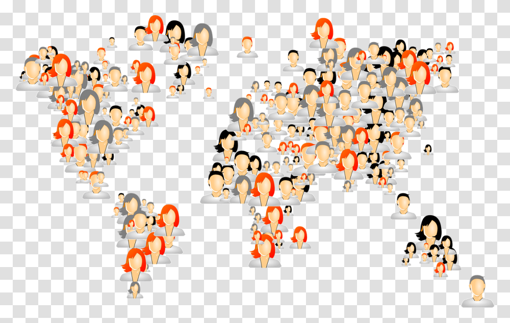 Avatars World Map People Free Picture People In The World Cartoon, Chandelier, Lamp, Advertisement Transparent Png