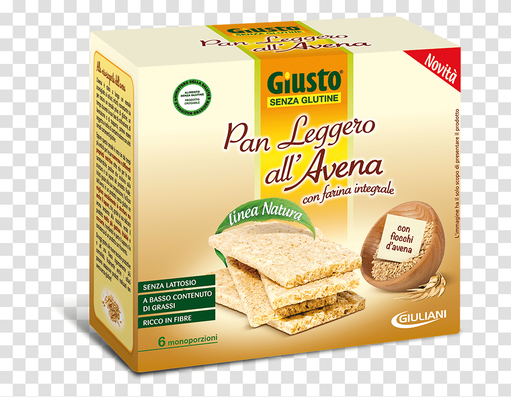 Avena Giusto Farina, Bread, Food, Burger, Cracker Transparent Png
