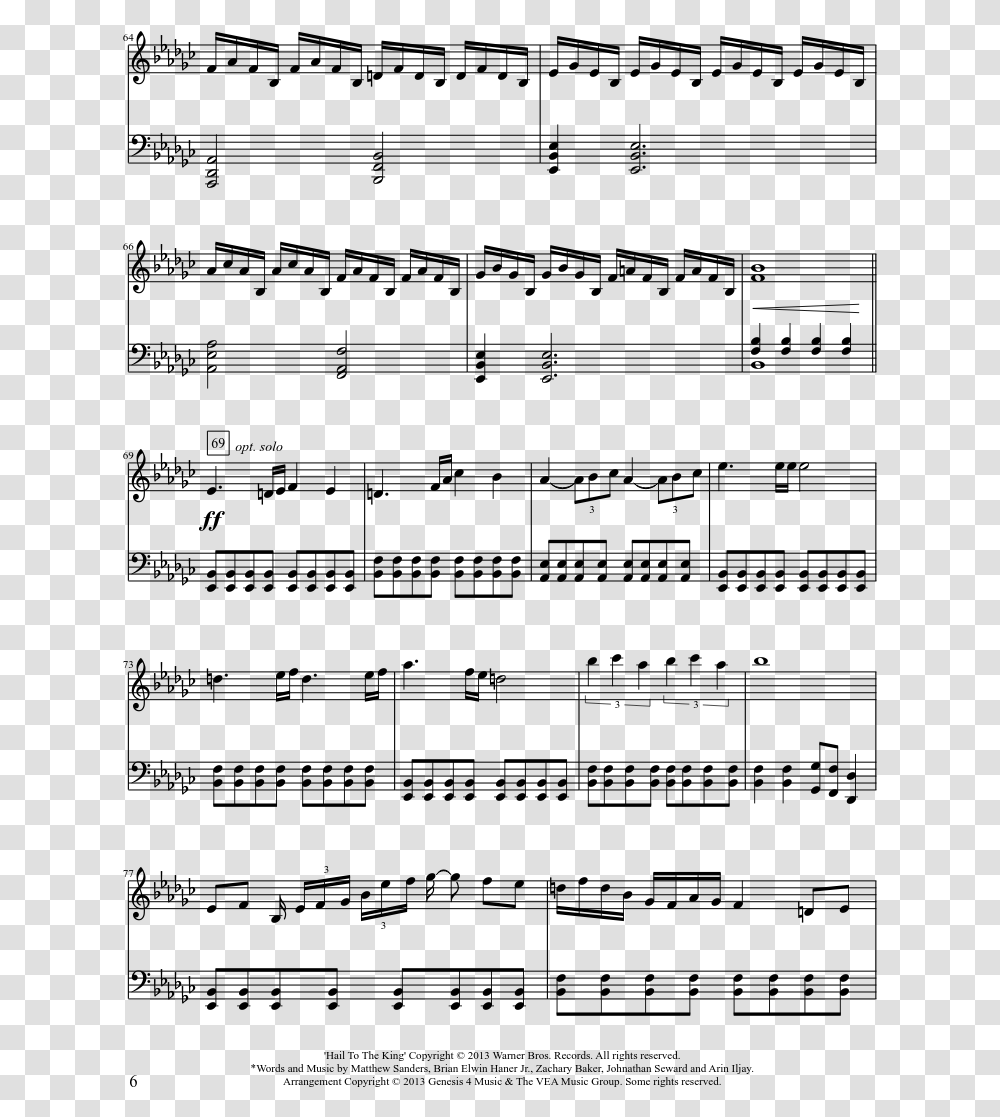 Avenged Sevenfold Piano Notes, Gray, World Of Warcraft Transparent Png