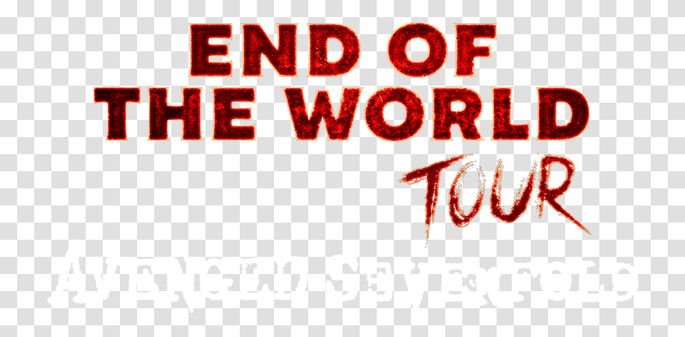 Avenged Sevenfold Tour Concert Tour World The Stage Avenged Sevenfold End Of The World Tour, Alphabet, Word, Number Transparent Png