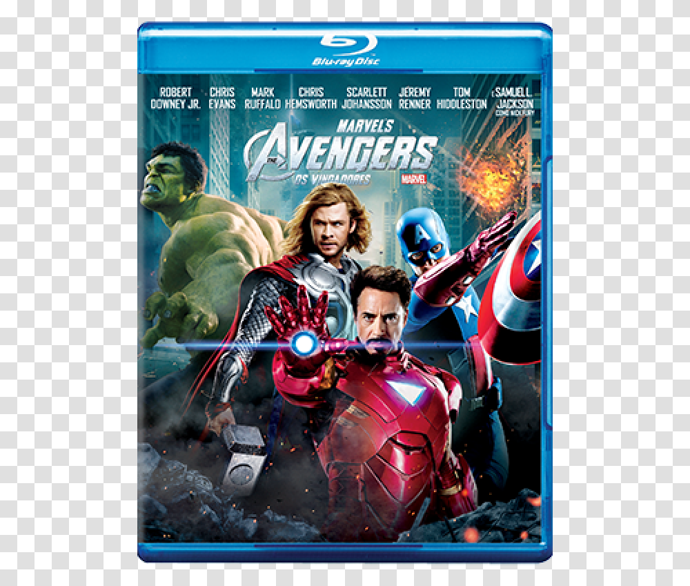 Avengers 2012 Blu Ray, Person, Human, Poster, Advertisement Transparent Png