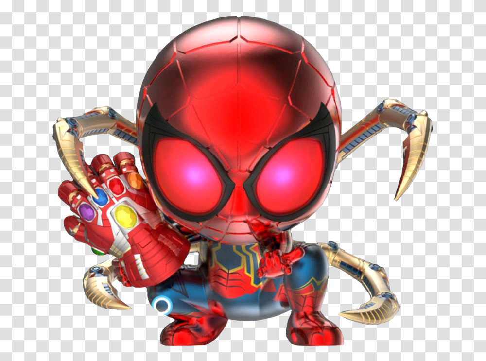 Avengers 4 Endgame Iron Spider Instant Kill Mode Light Up Cosbaby Iron Spider Red, Toy, Helmet, Clothing, Apparel Transparent Png