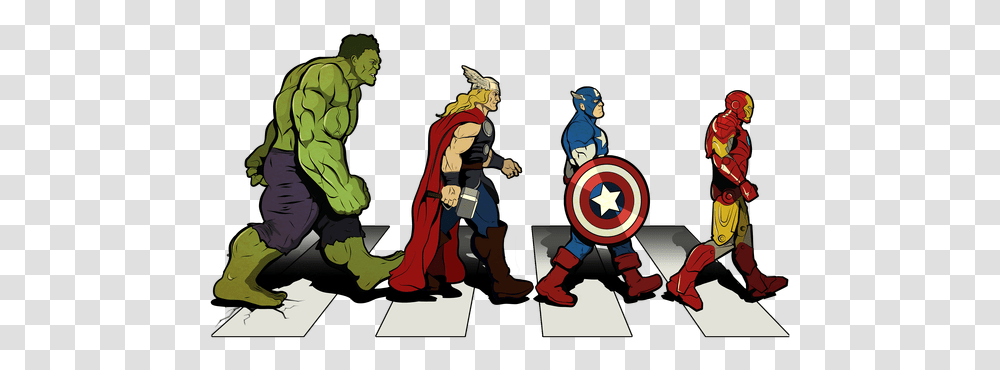 Avengers Abbey Road, Person, Human, Duel, Book Transparent Png