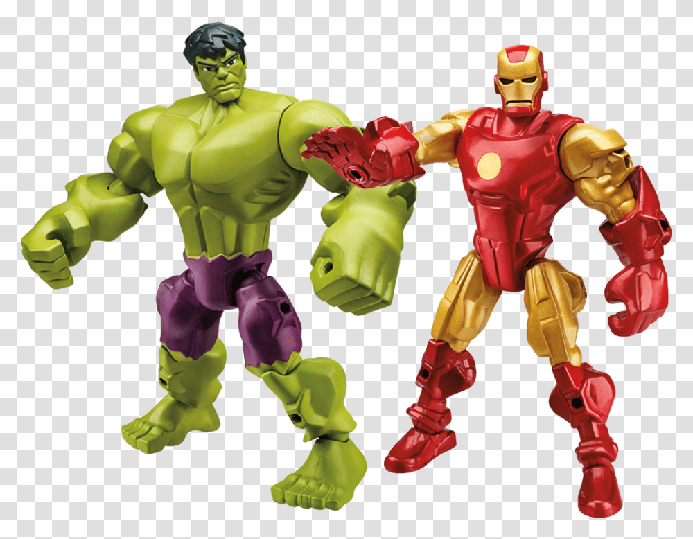 Avengers Age Of Ultron Hulk And Iron Man Hero Mashers Marvel Action Figures, Robot, Person, Human, Toy Transparent Png