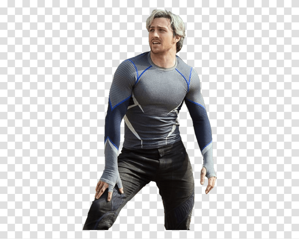 Avengers Age Of Ultron Quicksilver, Sleeve, Person, Long Sleeve Transparent Png