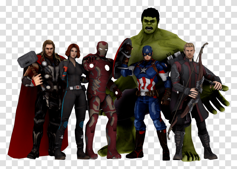 Avengers Alliance Clint Barton Thor Captain America Avengers Team, Person, Costume, People Transparent Png