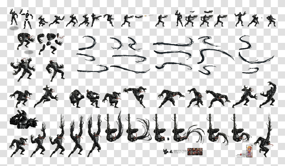 Avengers Alliance Xbox 360 Playstation 3 Wii U Venom Sprite Sheet, Alphabet, Blackboard, Handwriting Transparent Png