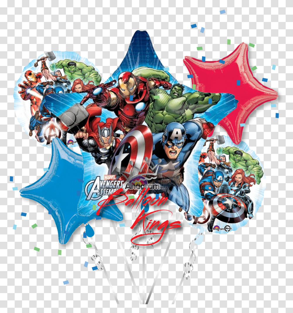 Avengers Animated Bouquet Avengers Animated Balloon Bouquet Transparent Png