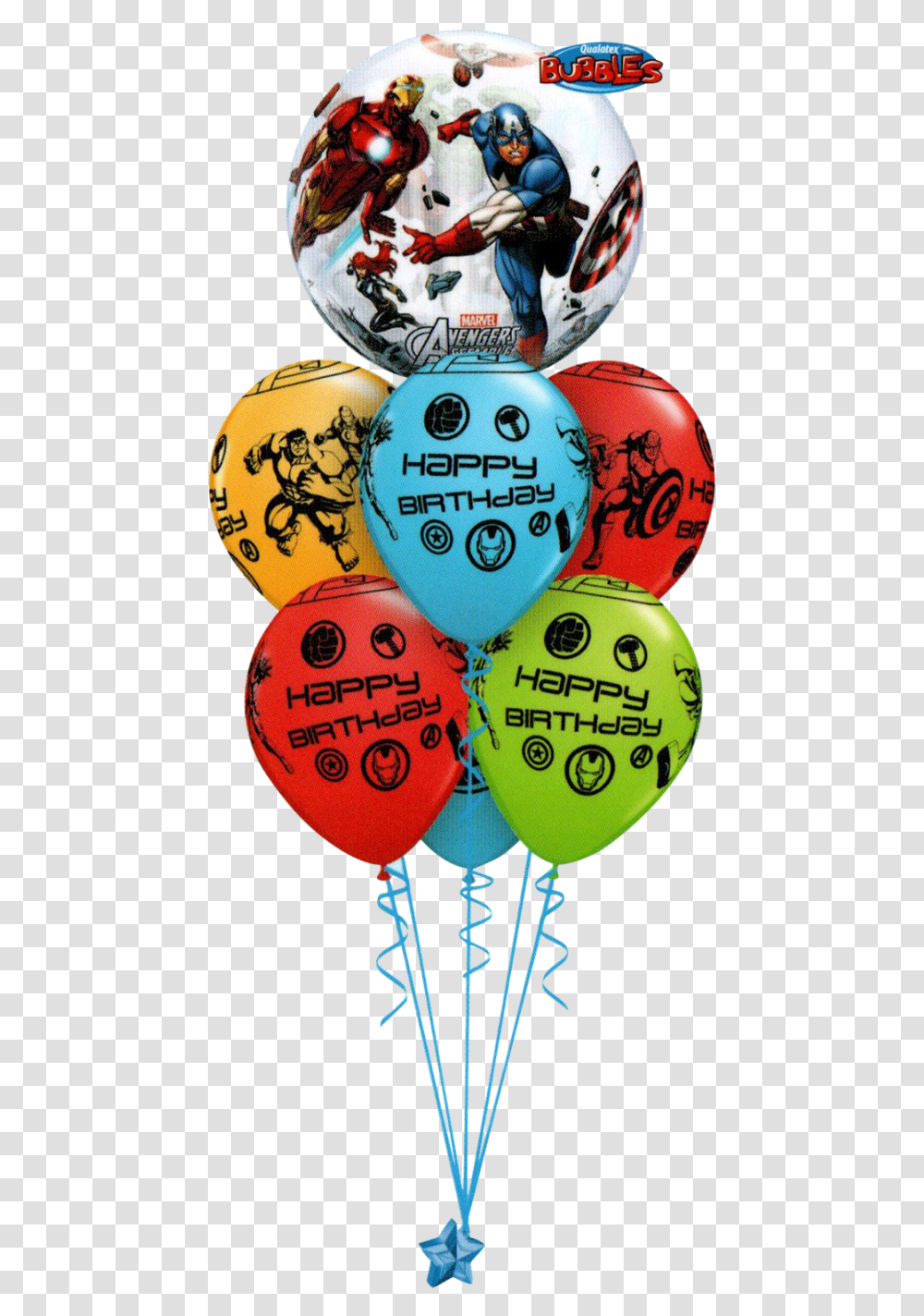 Avengers Bubble Luxury Avengers Birthday Balloons, Person, Human, Helmet Transparent Png