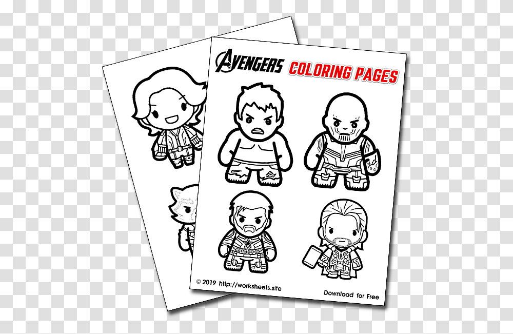 Avengers Endgame Coloring Pages End Game Avengers Colouring, Comics, Book, Label Transparent Png