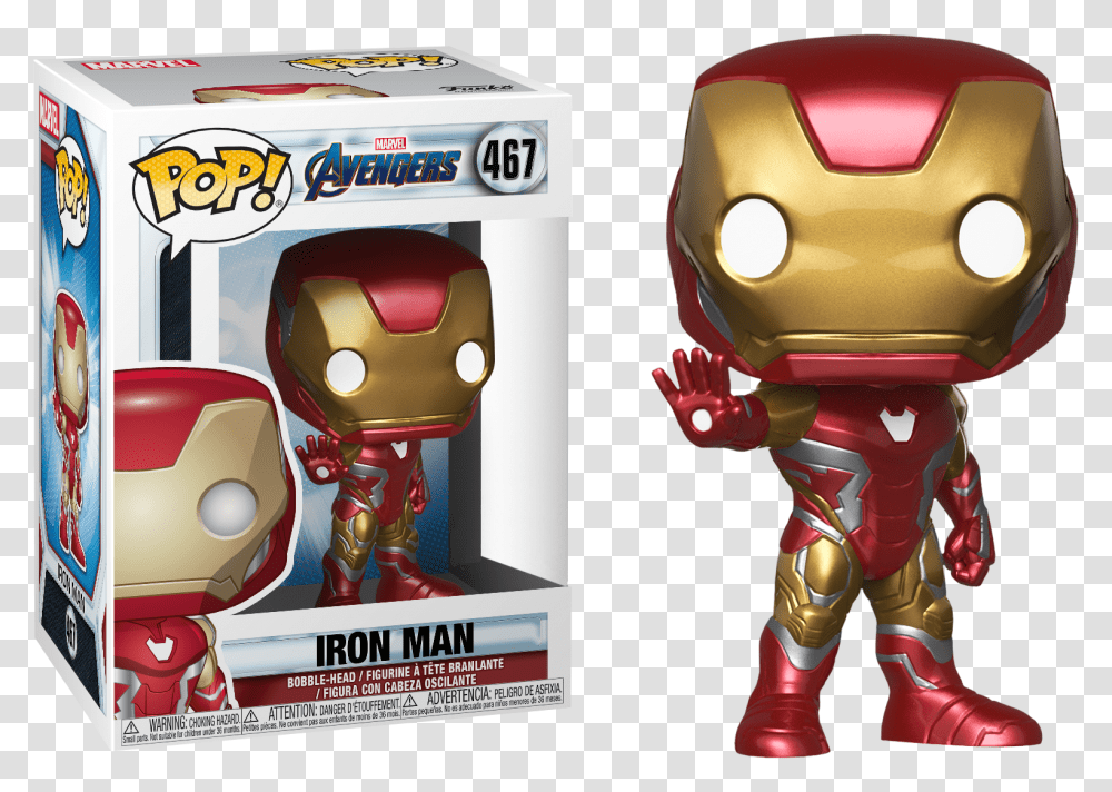 Avengers Endgame Iron Man Funko Pop, Toy, Robot Transparent Png