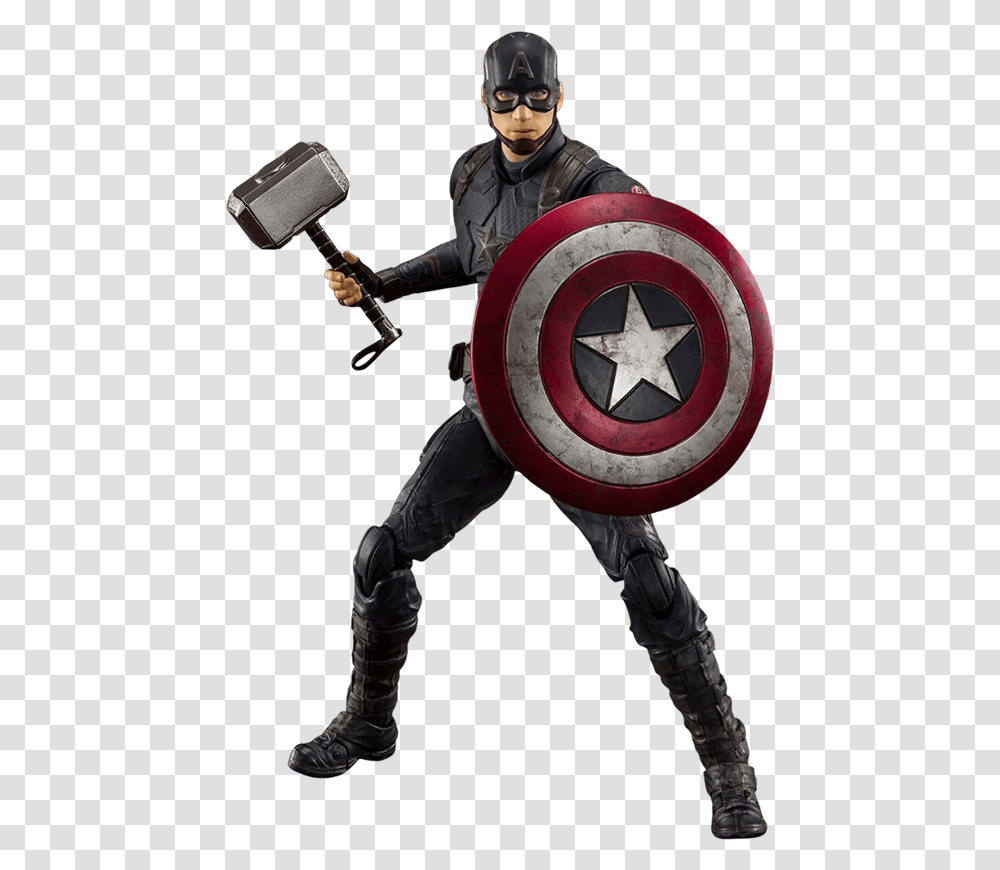 Avengers Endgame Sh Figuarts Captain America, Helmet, Apparel, Person Transparent Png