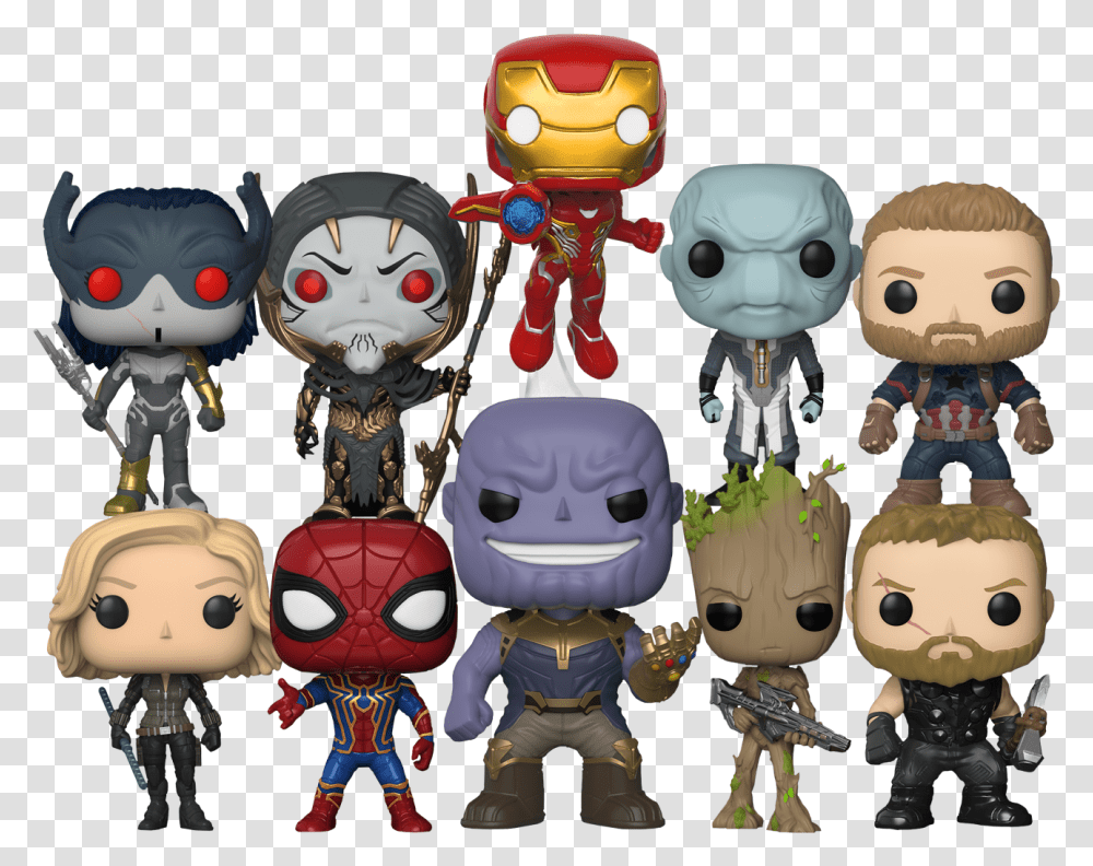 Avengers Infinity War Black Order Funko Pop, Toy, Doll, Robot Transparent Png