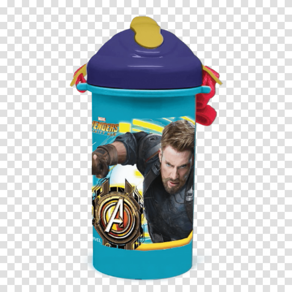 Avengers Infinity War Bottle 500 Ml Indoor Games And Sports, Shaker, Person, Human, Cylinder Transparent Png