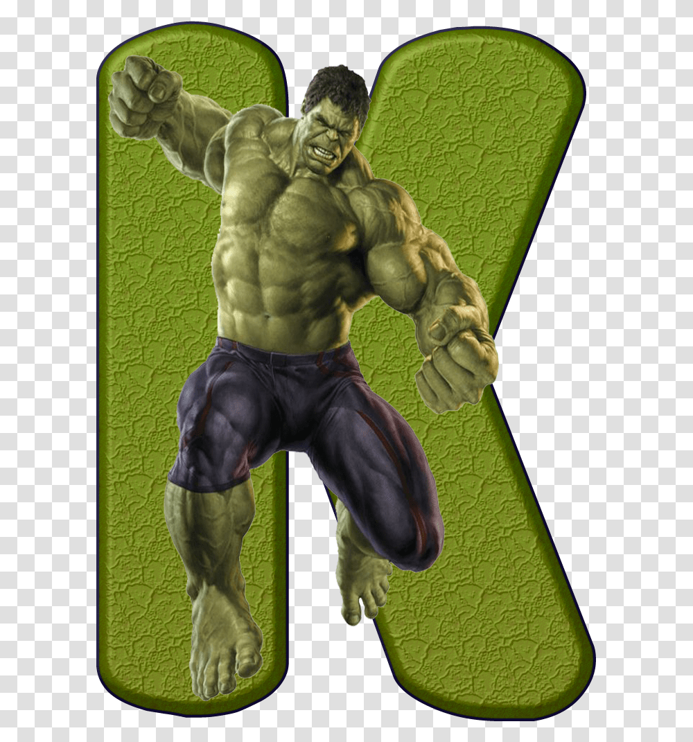 Avengers K Letra O Hulk, Arm, Hand, Person Transparent Png
