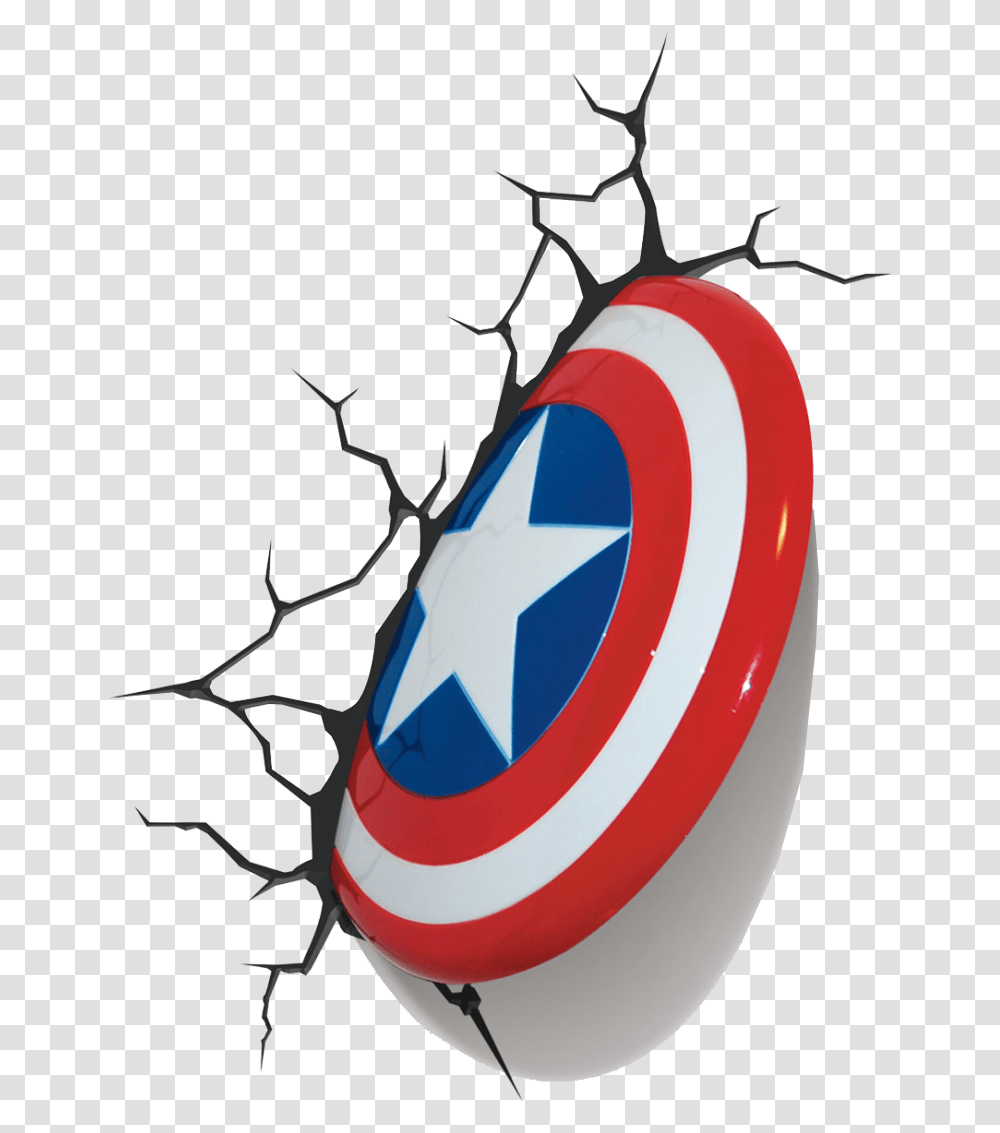 Avengers Led Wall Lights Pictures Captain America 3d Shield, Armor Transparent Png