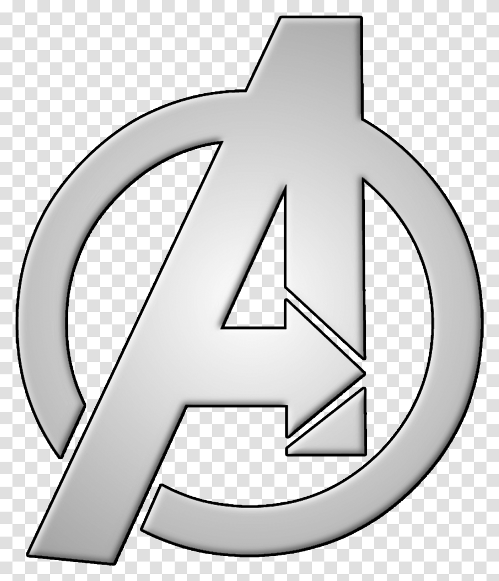 Avengers Logo White, Trademark, Sign, Recycling Symbol Transparent Png