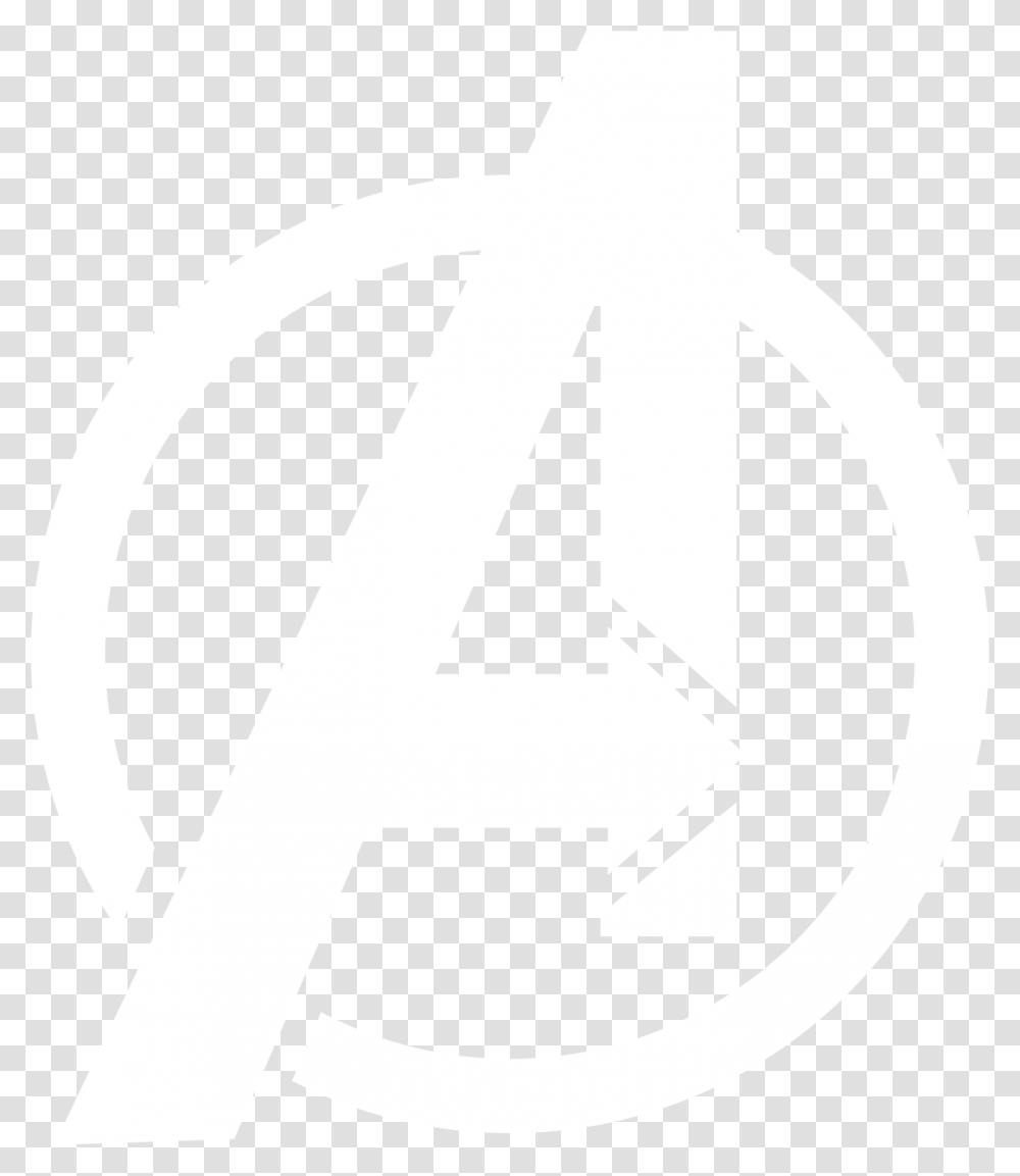 Avengers Logo White, Texture, White Board, Apparel Transparent Png