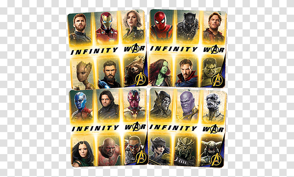 Avengers Nombres De Los Personajes, Collage, Poster, Advertisement, Slot Transparent Png