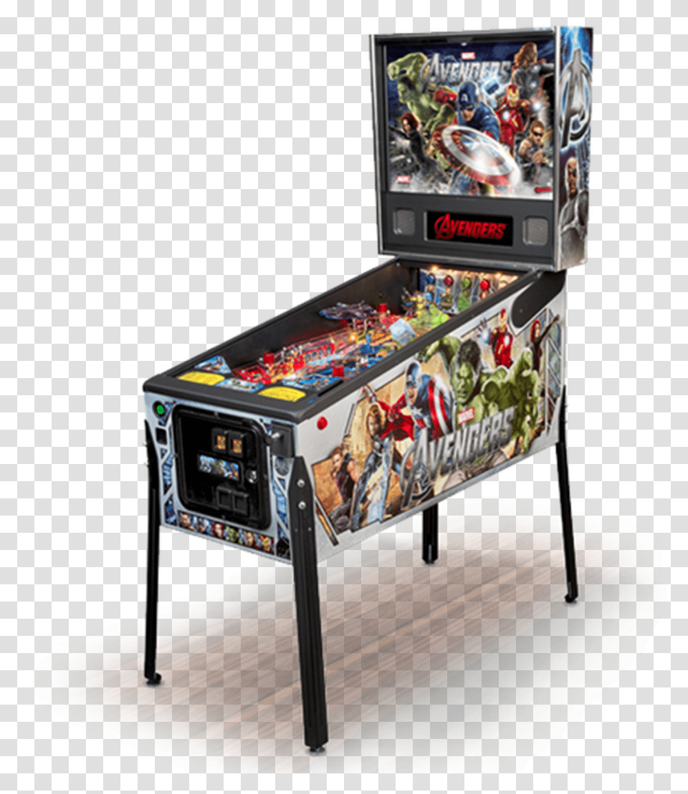 Avengers Pinball Machine, Arcade Game Machine Transparent Png