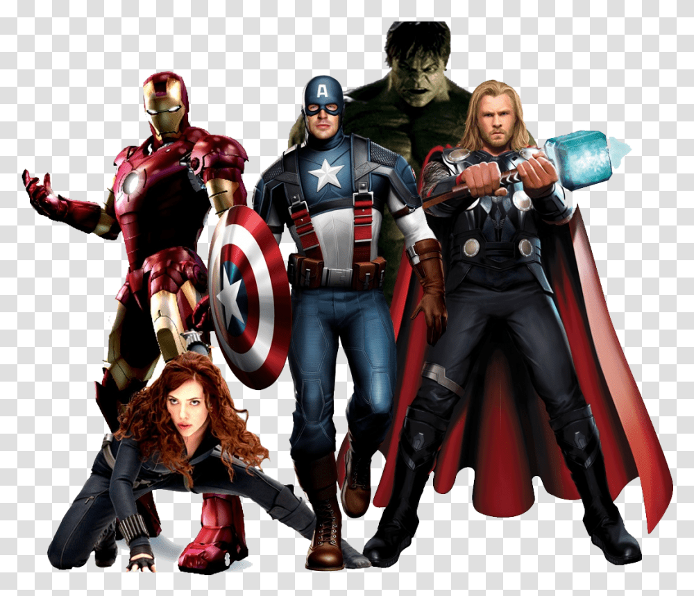 Avengers Team, Person, People, Costume Transparent Png