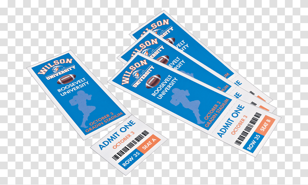 Avery Tickets With Tear Away Stubs 1 34 Electric Blue, Paper Transparent Png
