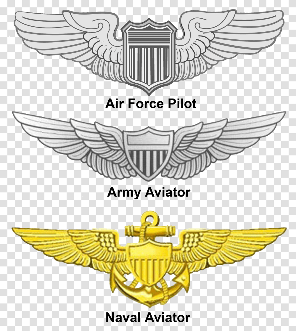 Aviation Wings Navy Air Force Wings, Emblem, Logo, Trademark Transparent Png