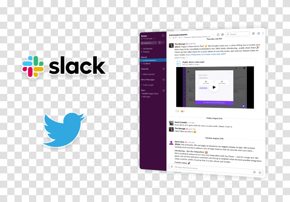 Avion S Slack Community Slack Workspace Notifications, Computer, Electronics, File, Tablet Computer Transparent Png