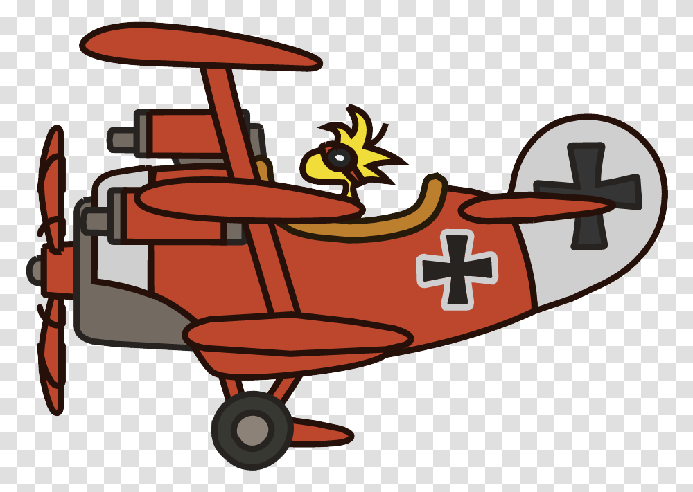 Avioneta Peanuts Red Baron Plane, Vehicle, Transportation, Aircraft Transparent Png