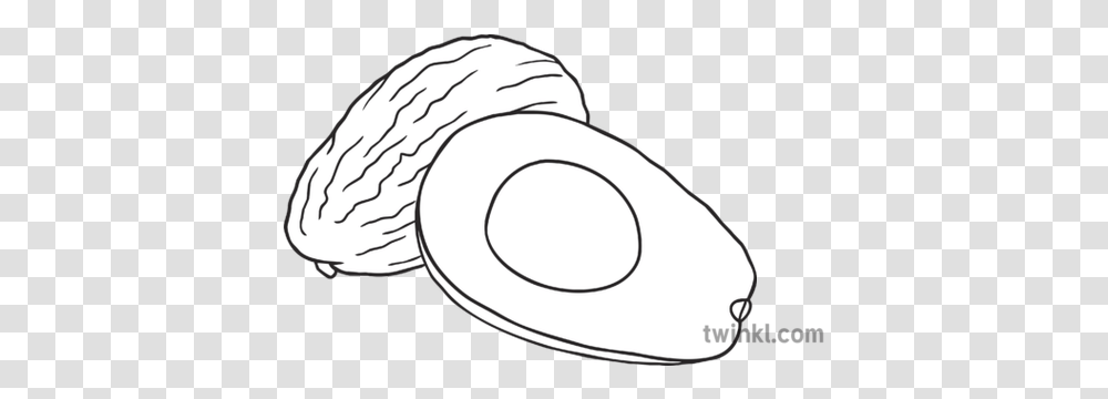 Avocado Aguacate Black And White Fresh, Clothing, Apparel, Hat, Sombrero Transparent Png