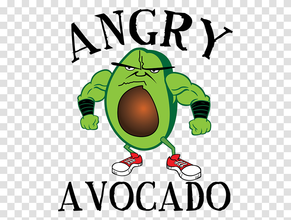 Avocado Clipart Angry Avocado, Person, Plant, Green, Sport Transparent Png