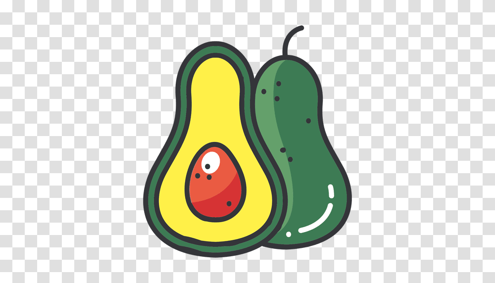 Avocado Color Flat Icon, Plant, Fruit, Food, Pear Transparent Png