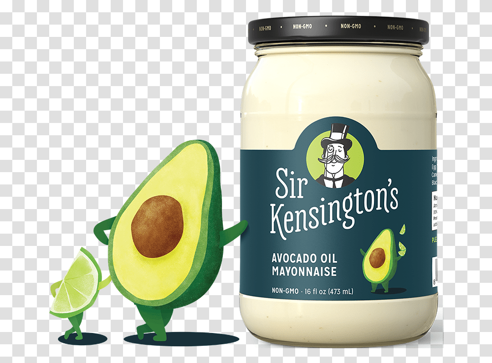 Avocado Oil Mayo Sir Kensington, Plant, Mayonnaise, Food, Fruit Transparent Png