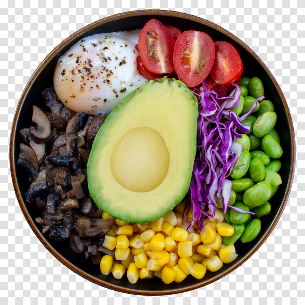 Avocado Vegetarian Bowl Diet Food Transparent Png