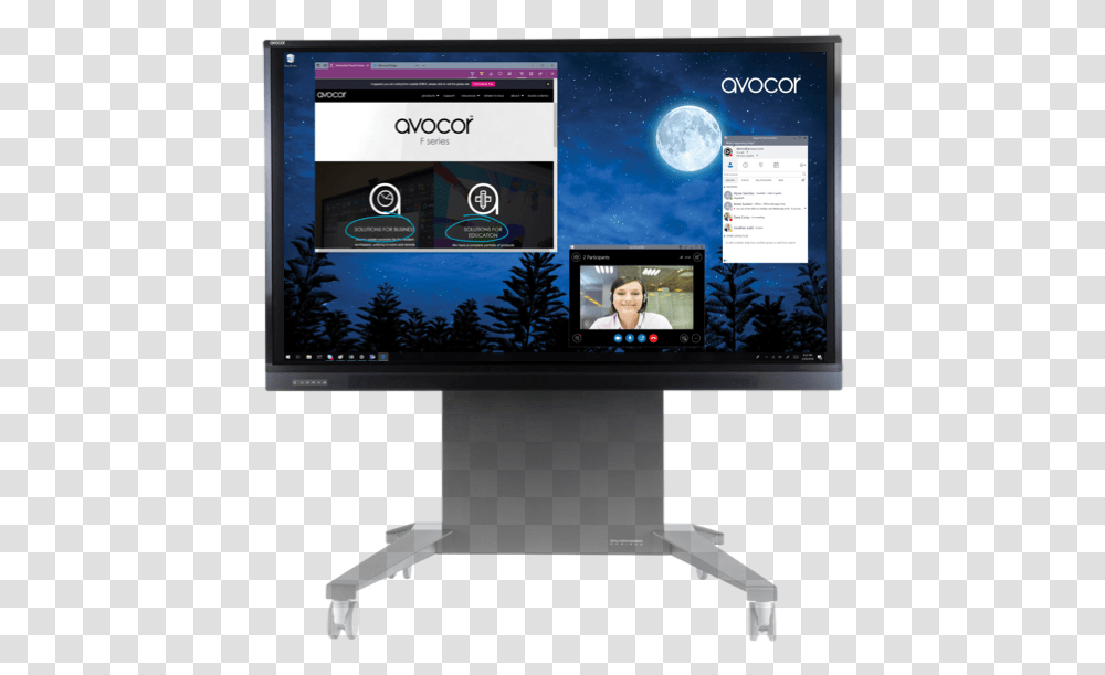 Avocor F Series Avocor F, Monitor, Screen, Electronics, LCD Screen Transparent Png