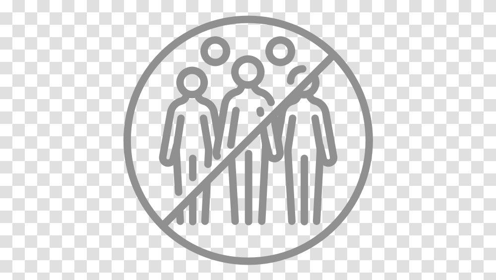 Avoid Caution Crowded People Prevent Social Distancing Icon Legion Of Honor, Symbol, Logo, Trademark, Poster Transparent Png