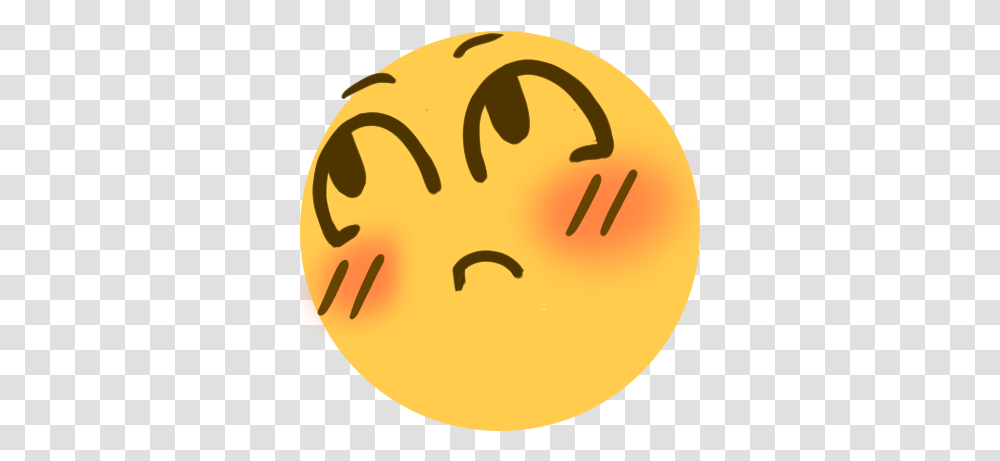 Avoid Discord Emoji Blushing Looking Away Emoji, Tennis Ball, Sweets, Food, Bread Transparent Png