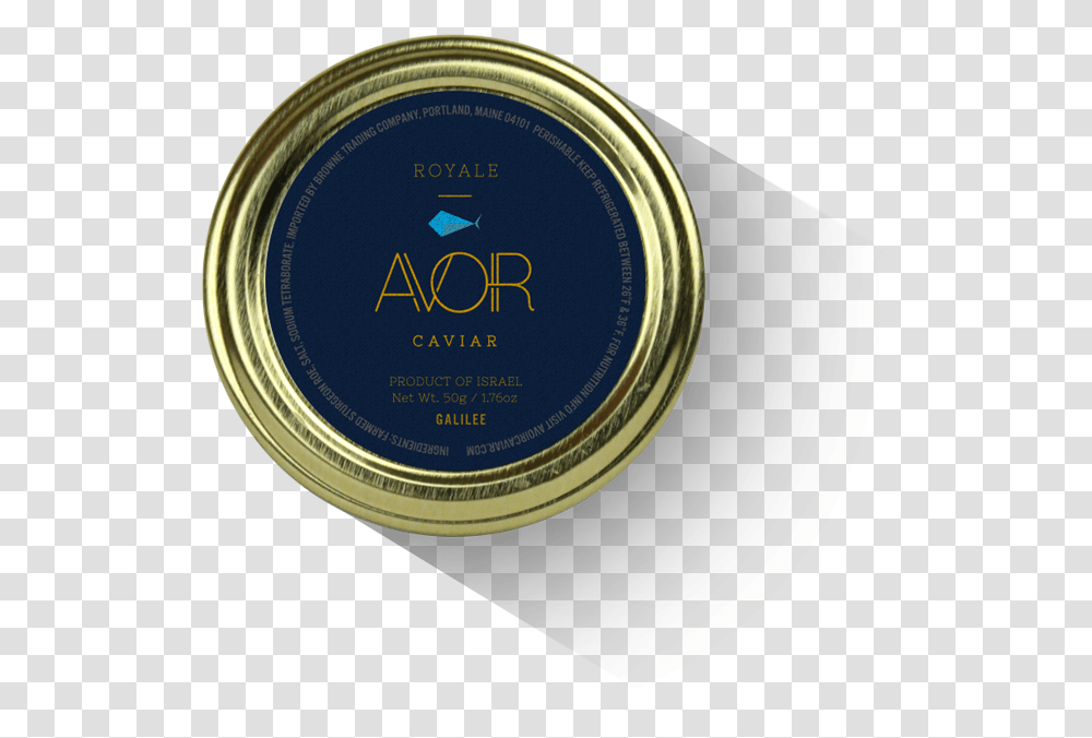 Avoir Osetra Caviar Royale, Bottle, Tin, Wristwatch, Cosmetics Transparent Png