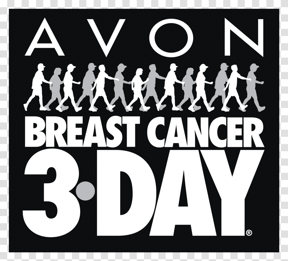 Avon Breast Cancer 3 Day Logo Breast Cancer 3 Day, Number, Alphabet Transparent Png