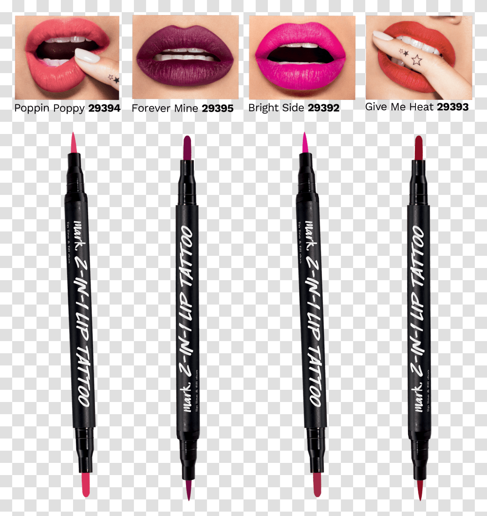 Avon Mark 2in1 Lip Tattoo Swatches 2 In 1 Lip Tattoo Avon, Person, Human, Cosmetics, People Transparent Png